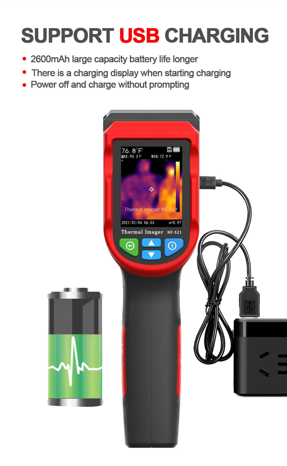 NF-521 Automatic Temperature I - Nf 521 Thermal Imaging Camera 评论和价格